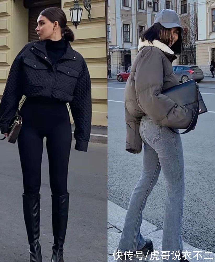 羽绒服 冬季外出这样穿,3个通用的搭配技巧,显高显瘦显腿长