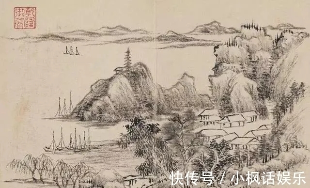 董邦达$一个拿皇家俸禄的画家|董邦达小品山水画