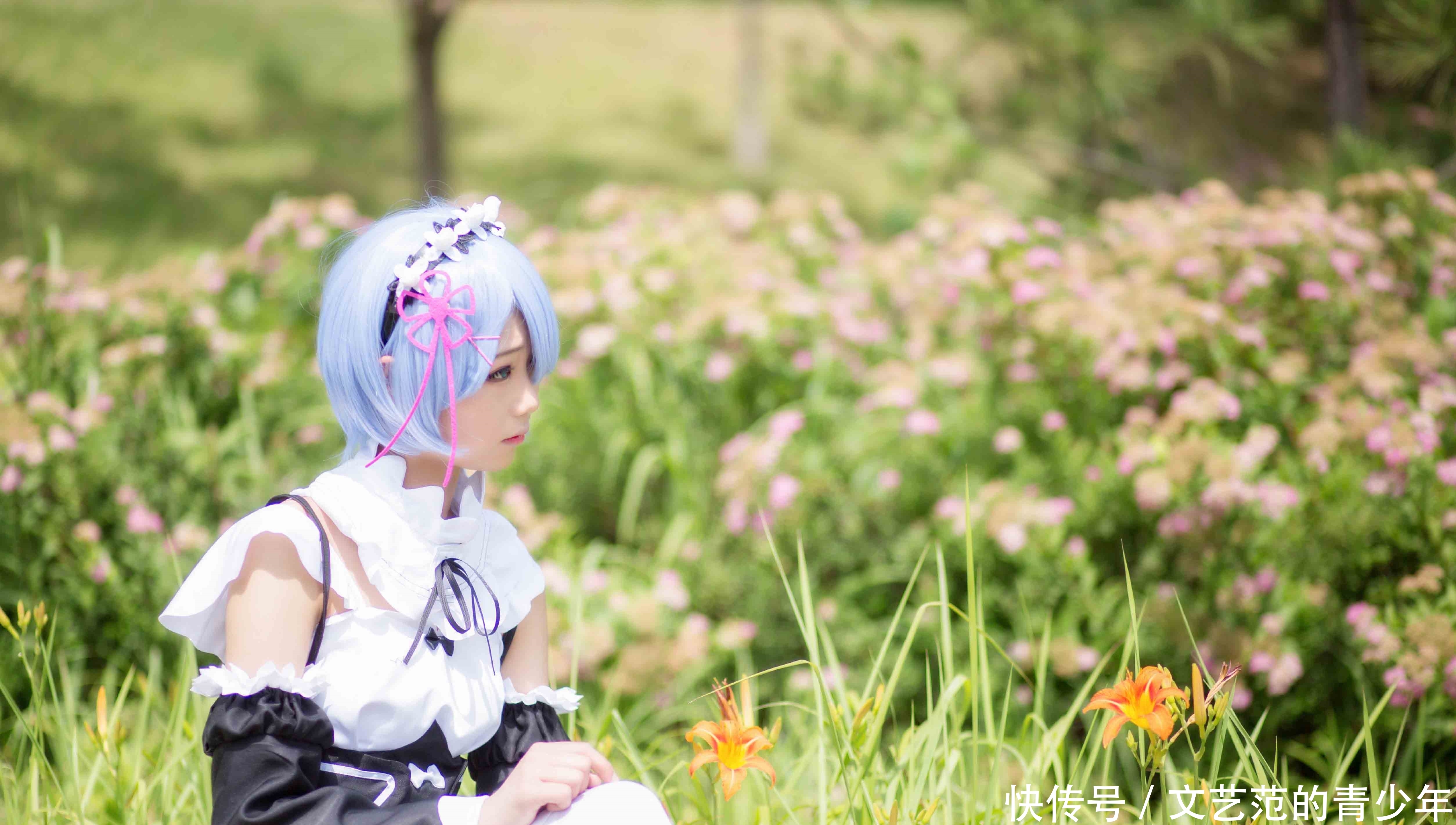 正片|cos：女仆装的蕾姆妹子cos正片@?羽天Shine