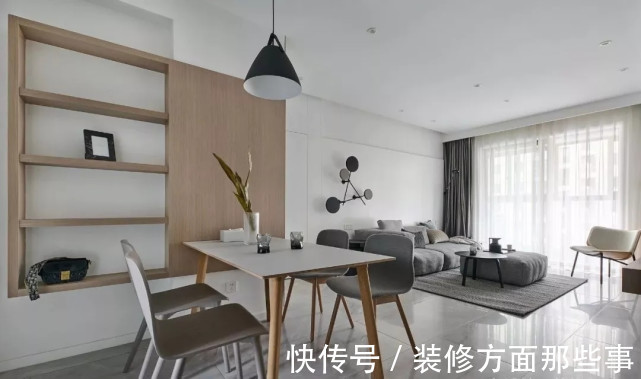 瓷砖|95平现代风三居室,这个小户型的收纳真是棒