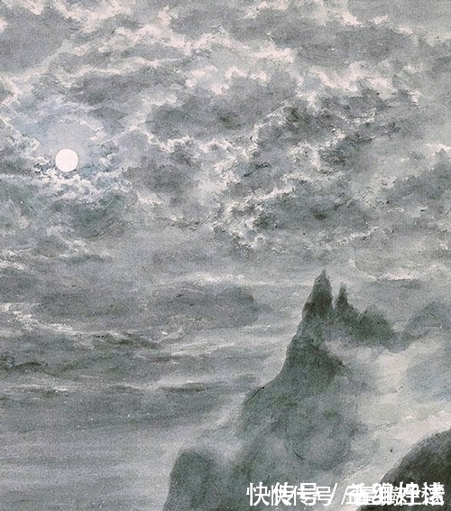 画家&既有光影明暗,又有国画韵味,陶冷月绘《寒江冷月》
