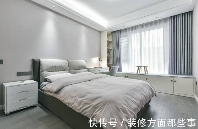 电视背景墙|140平现代简约三居室复式,给人一种宁静、优雅的感觉