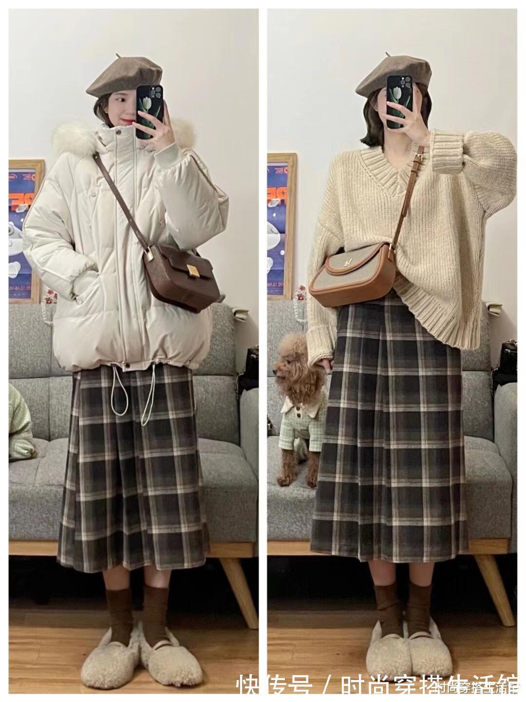 羽绒服 “羽绒服+半裙”才是秋冬王炸搭配,掌握这4个法则,美出新高度