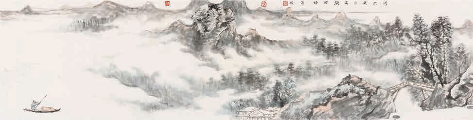 水墨&福虎迎春——陈文瑛国画水墨艺术作品欣赏