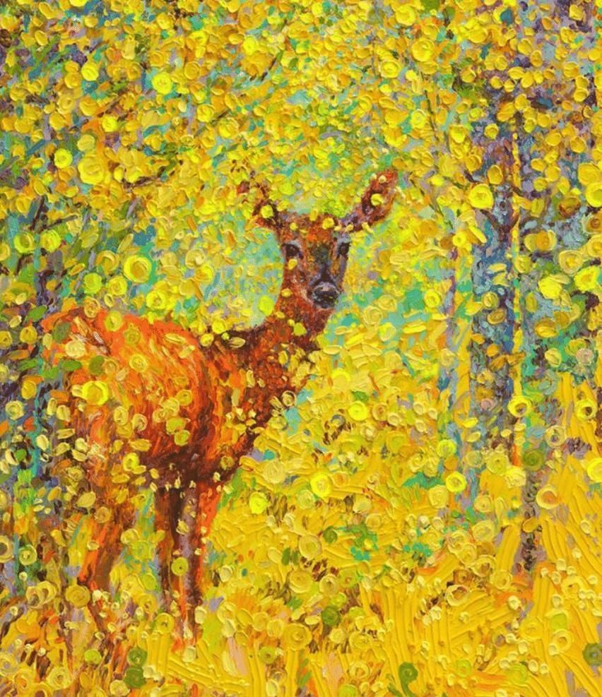 画画|她画画不用笔,反而用手“乱抹”,卖画一年狂赚100万