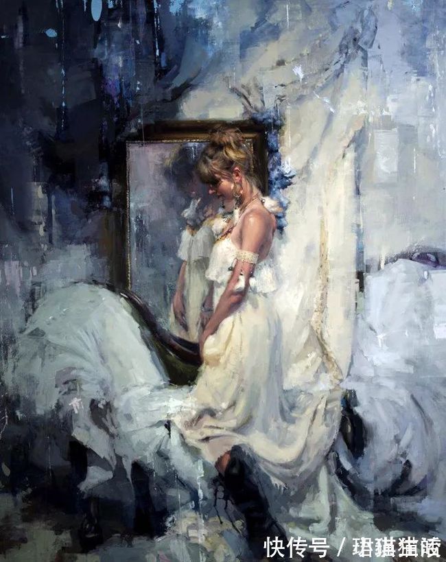 油画#艺术家杰里米·曼恩的油画,颜色既生动又大气!