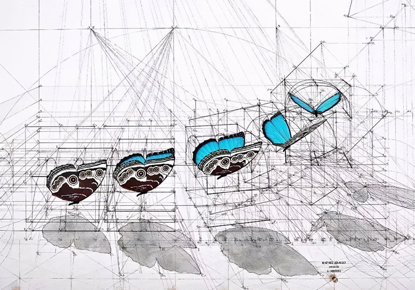 黄金比例!理工男花40年时间,用圆规画1000张画,黄金比例的拥护者
