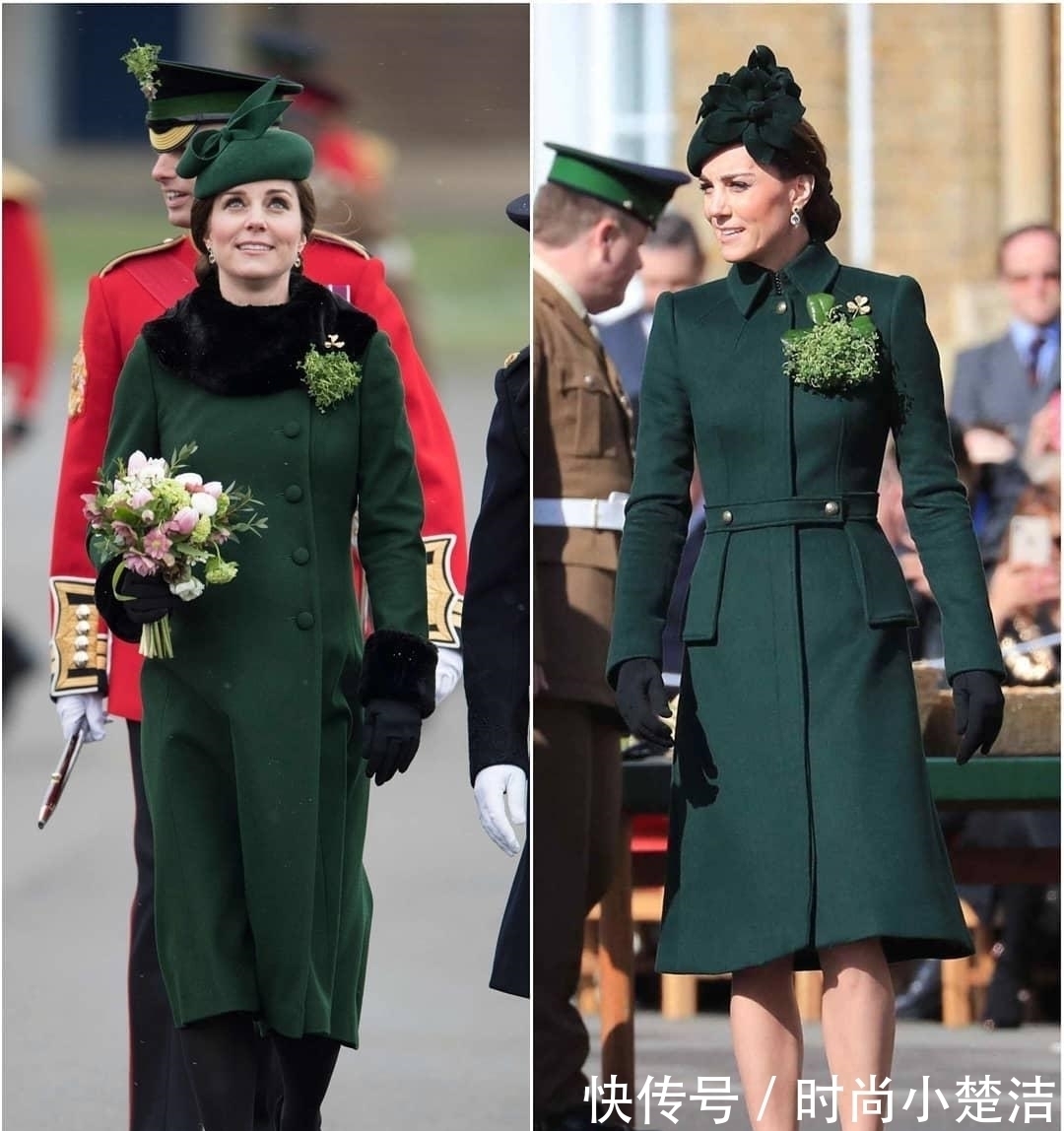 配饰 凯特穿苹果绿惊艳亮相,百元Zara美成8年最佳,苹果肌太饱满