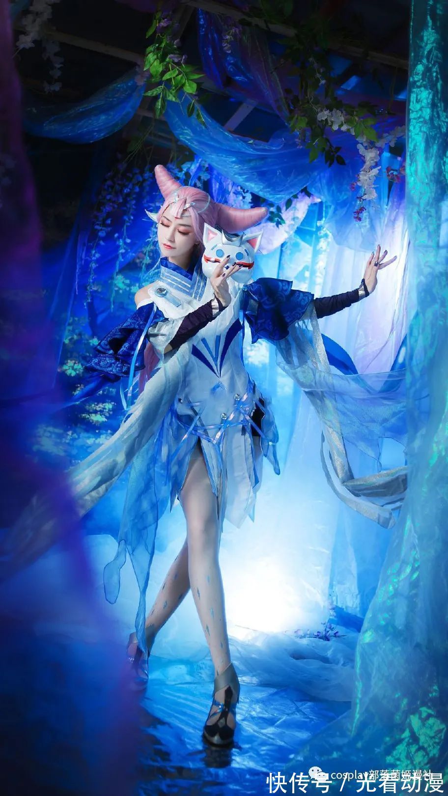 cos:王者荣耀貂蝉猫影幻舞cos正片@淼唯