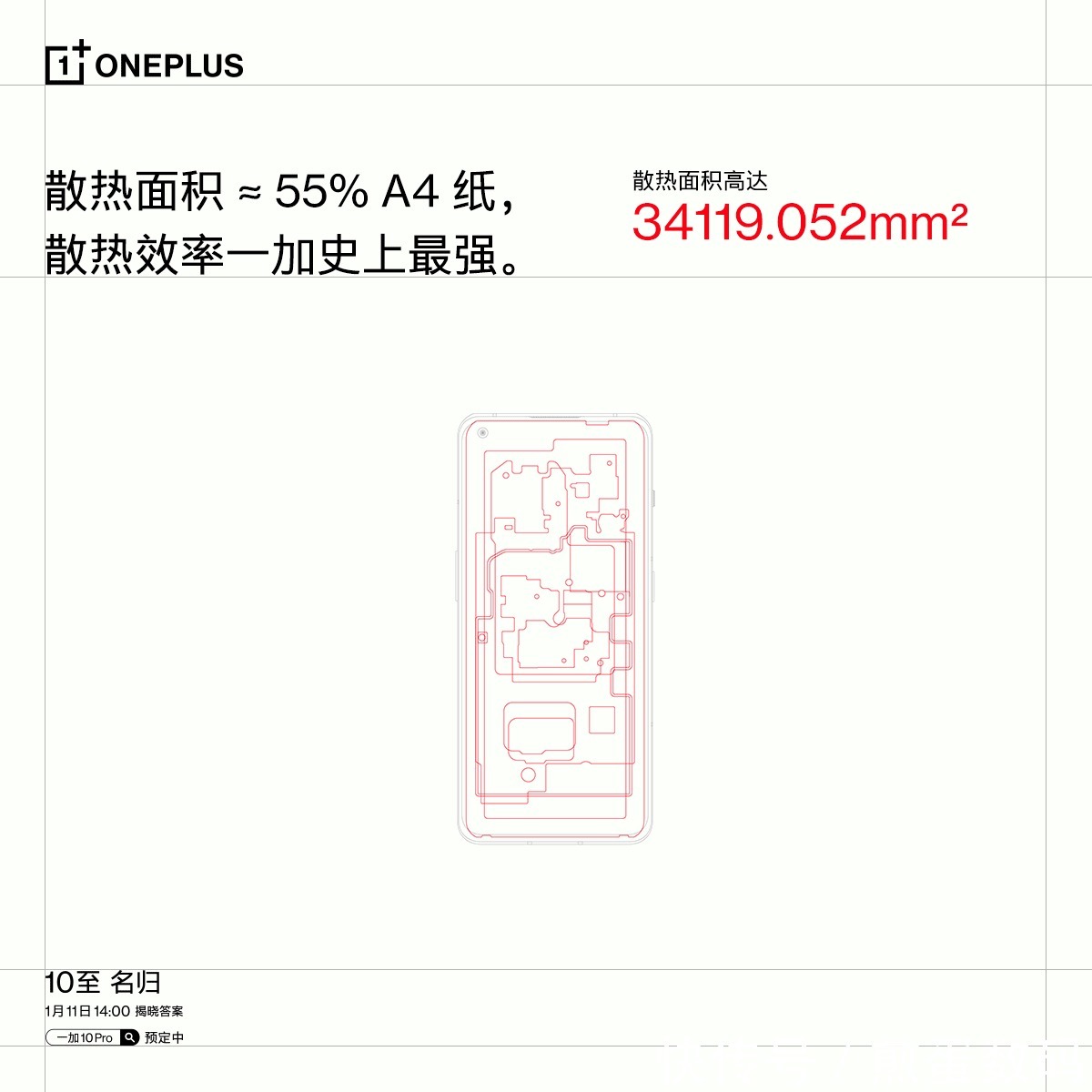 散热|2022年手机厂商有多卷？一加晒新机散热面积图：大到能挡住人脸