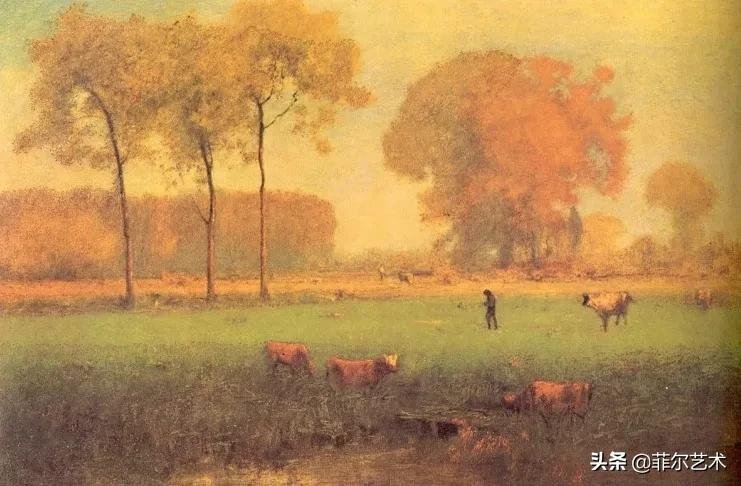 风景|美国新风景画派的先驱画家乔治·英尼斯漂亮的风景油画作品欣赏