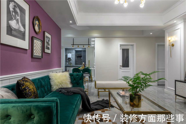 餐厅|94平现代风三居室，餐厅的设计有时尚迭起的精奢感