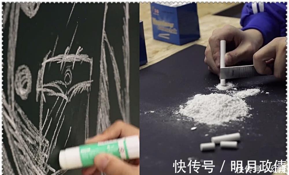 于谦&美术生在黑板上画“于谦”,开始:小学生都会,成品:在下眼拙了