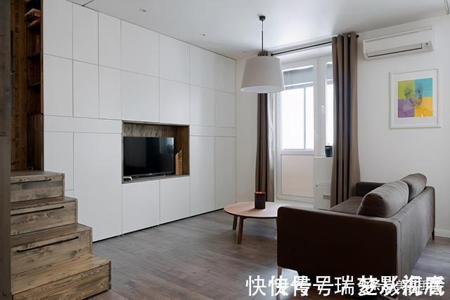 储物区|90后男主坚持把卧室抬高至半空,35㎡家储物空间翻倍,太实用