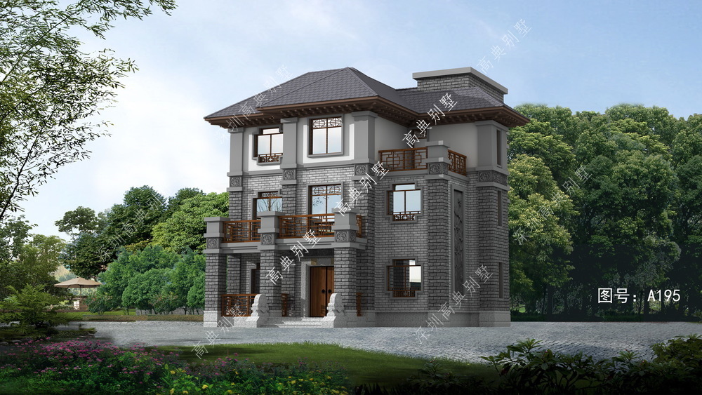 别墅|新中式风格的别墅,造型典雅漂亮,气派又耐看。