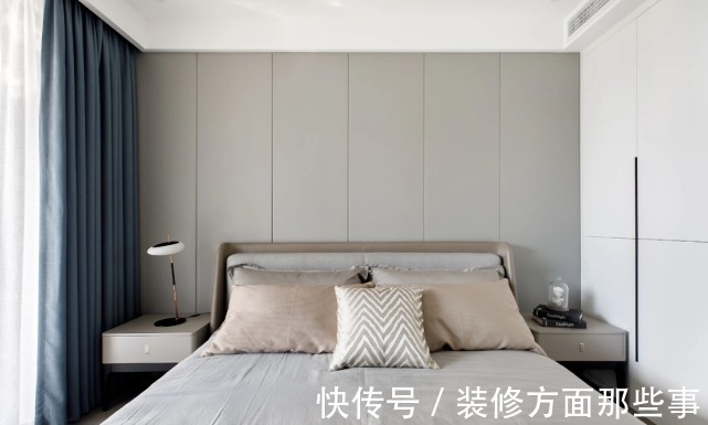 装修|119平现代风橘色在灰白色的基底中进行调和,让空间充满活力