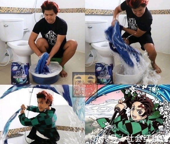 杏寿郎|泰国小哥低成本COS《鬼灭之刃》,五毛装备玩出满分效果,绝了