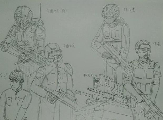 暗讽|明日之后：玩家画游戏角色素描，暗讽小学生，画画技术有待提高