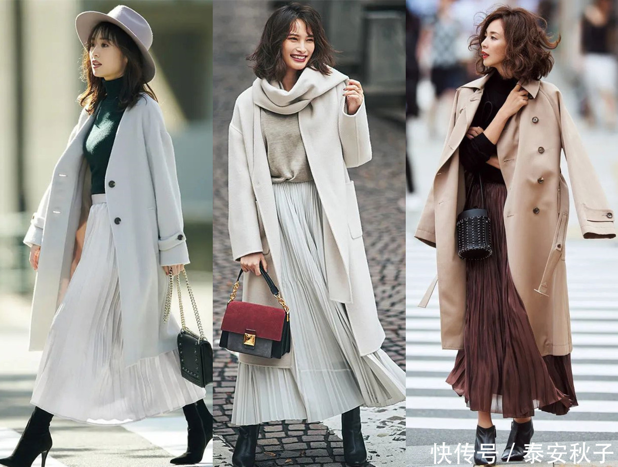 打造|打造冬天里的高级美!建议你穿“大衣+半身裙”:彰显质感与品位