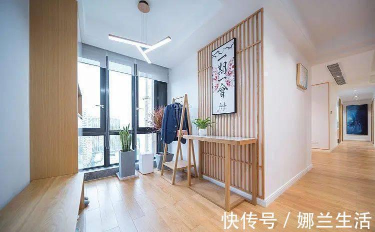 三居|参观同学的日式风三居，进门就被玄关衣帽间吸睛了，太宽敞舒适了