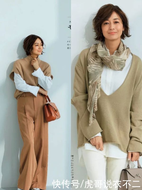 春季该穿衬衫了，学51岁“日本大妈”这么穿，高级与优雅全都有