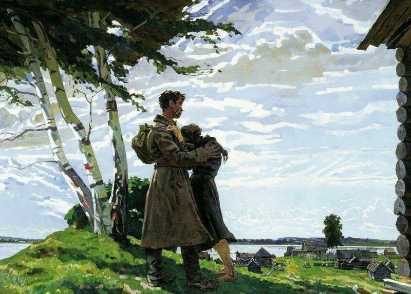 苏联|卫国战争历程如何?8张油画,苏联艺术家告诉你