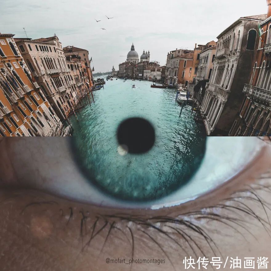 魔术表演!16幅关于眼睛的错觉创意,让你打开想象的翅膀,换一个视角看世界