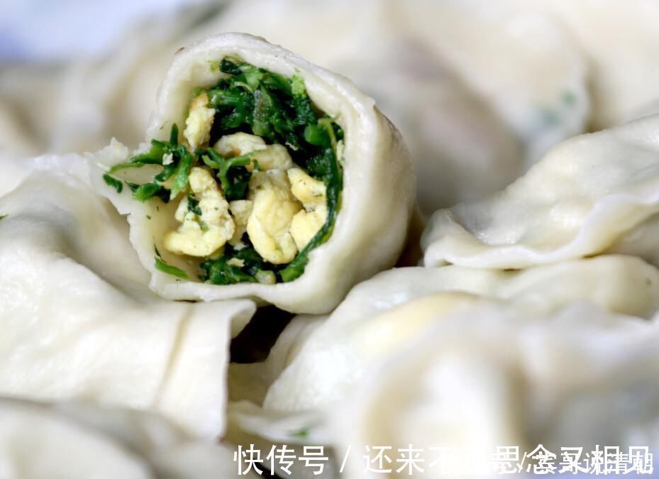 爽口|调韭菜鸡蛋馅，无需太多香料，3样就够了，包出来的饺子鲜香爽口