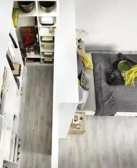 床头|房间小没关系，把床头两侧用起来，小房间都能腾出独立衣帽间