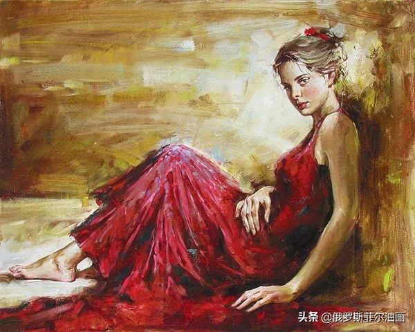 赏读&奔放美艳,活力无限~俄罗斯画家安德鲁的油画作品赏读