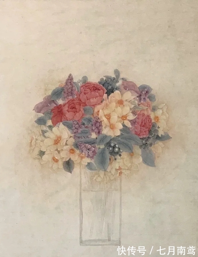 鲍莺|女性画家特有的审美情调,被她释放的淋漓尽致|鲍莺花鸟画