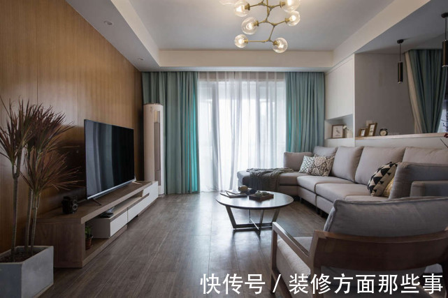 木色|115平三居室现代简约的时尚框架下,加入中式元素