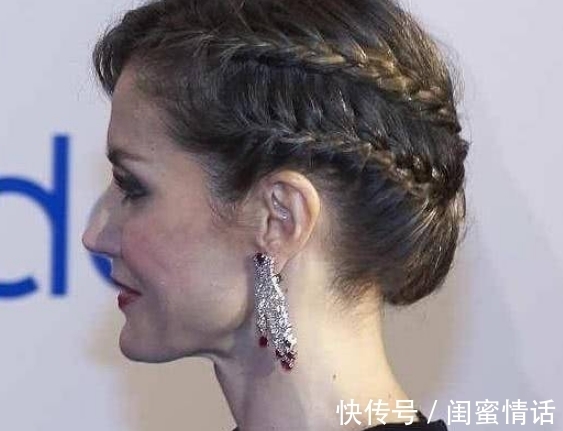 莱蒂齐亚|西班牙王后发型少女感十足,2个辫子抢了镜,该给造型师加鸡腿了