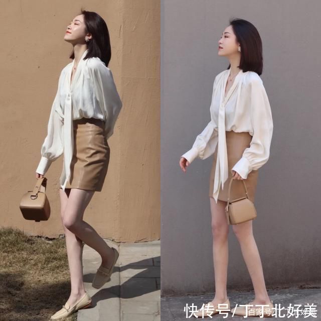 半身裙|知性、时髦又气质!8套衬衫简约穿搭示范，上班装就该这么穿