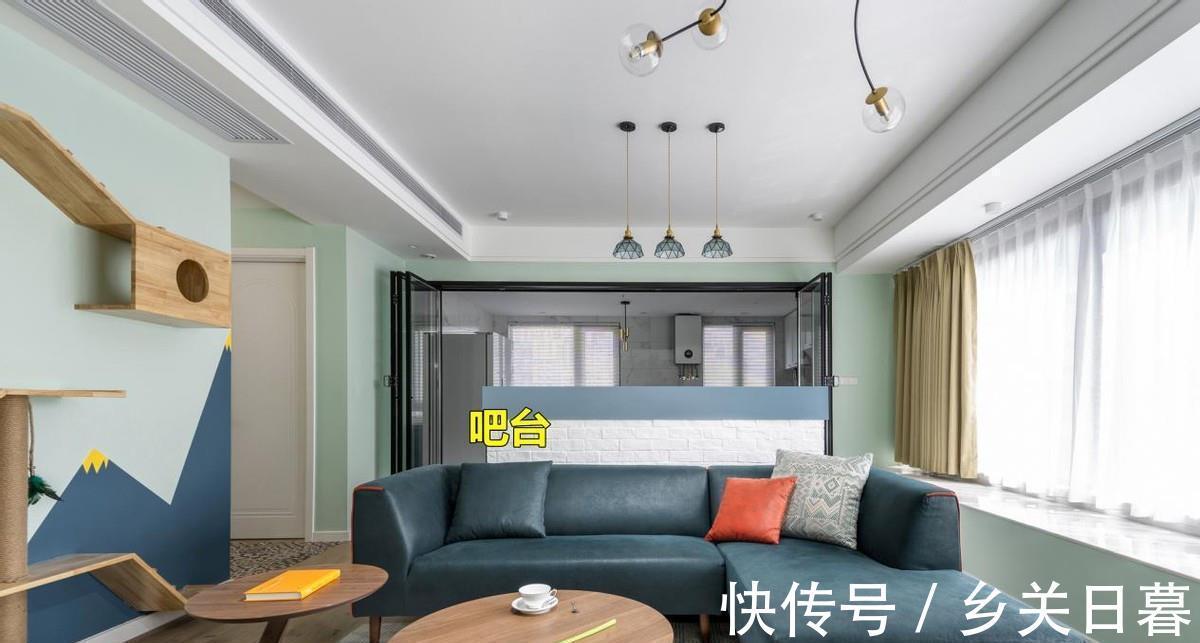 美滋滋|横厅装修找到模板了！沙发往前挪1米2，多排储物柜用美滋滋