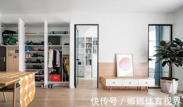 柜子|不走寻常路，把沙发墙加厚，全屋装满柜子，90㎡住着比大宅舒坦