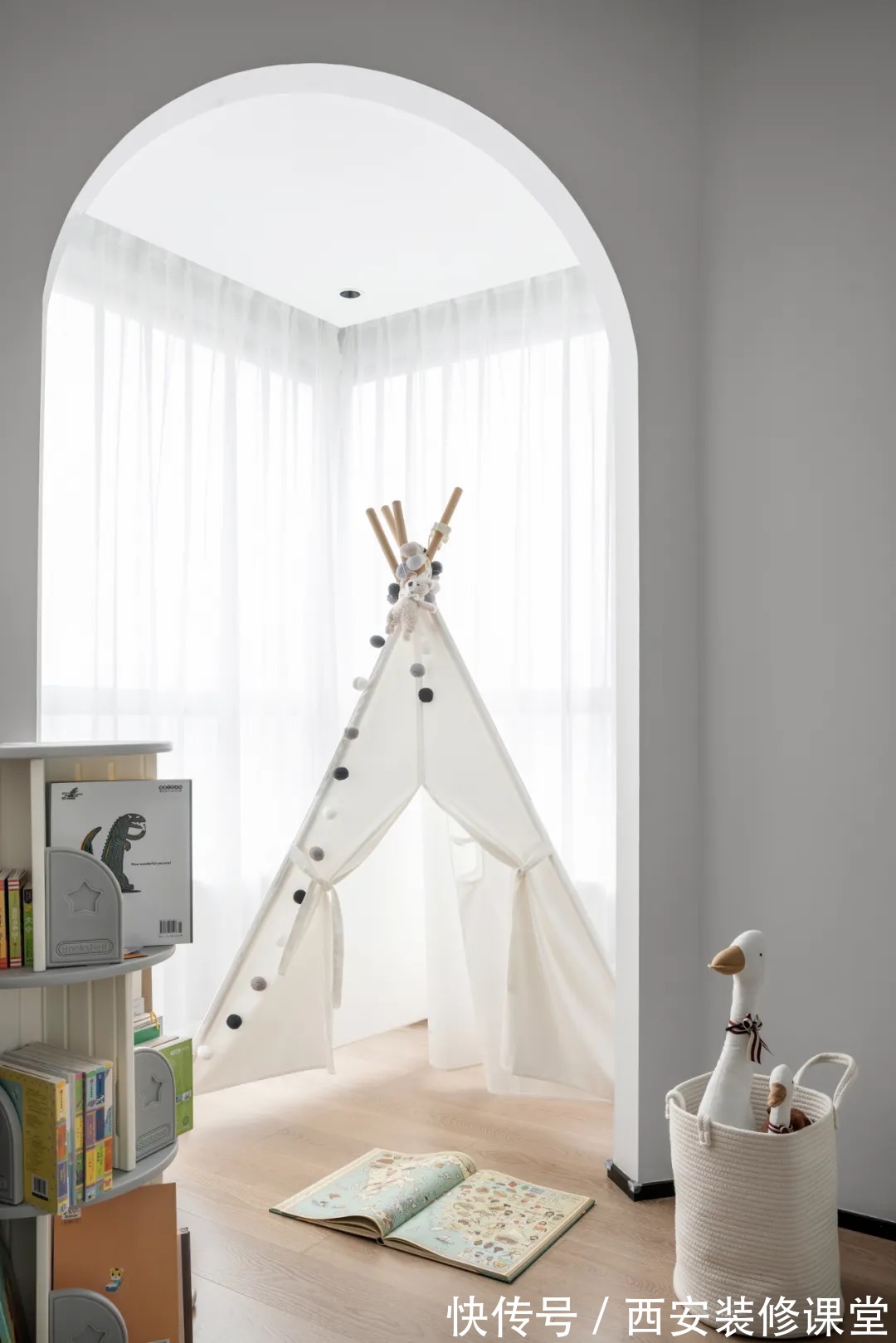 改造|110㎡三房二手房改造,黑白灰清爽简洁