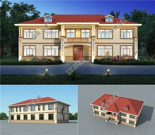 展示|农村两户连体二层别墅，省钱又省力，两家人齐聚一堂