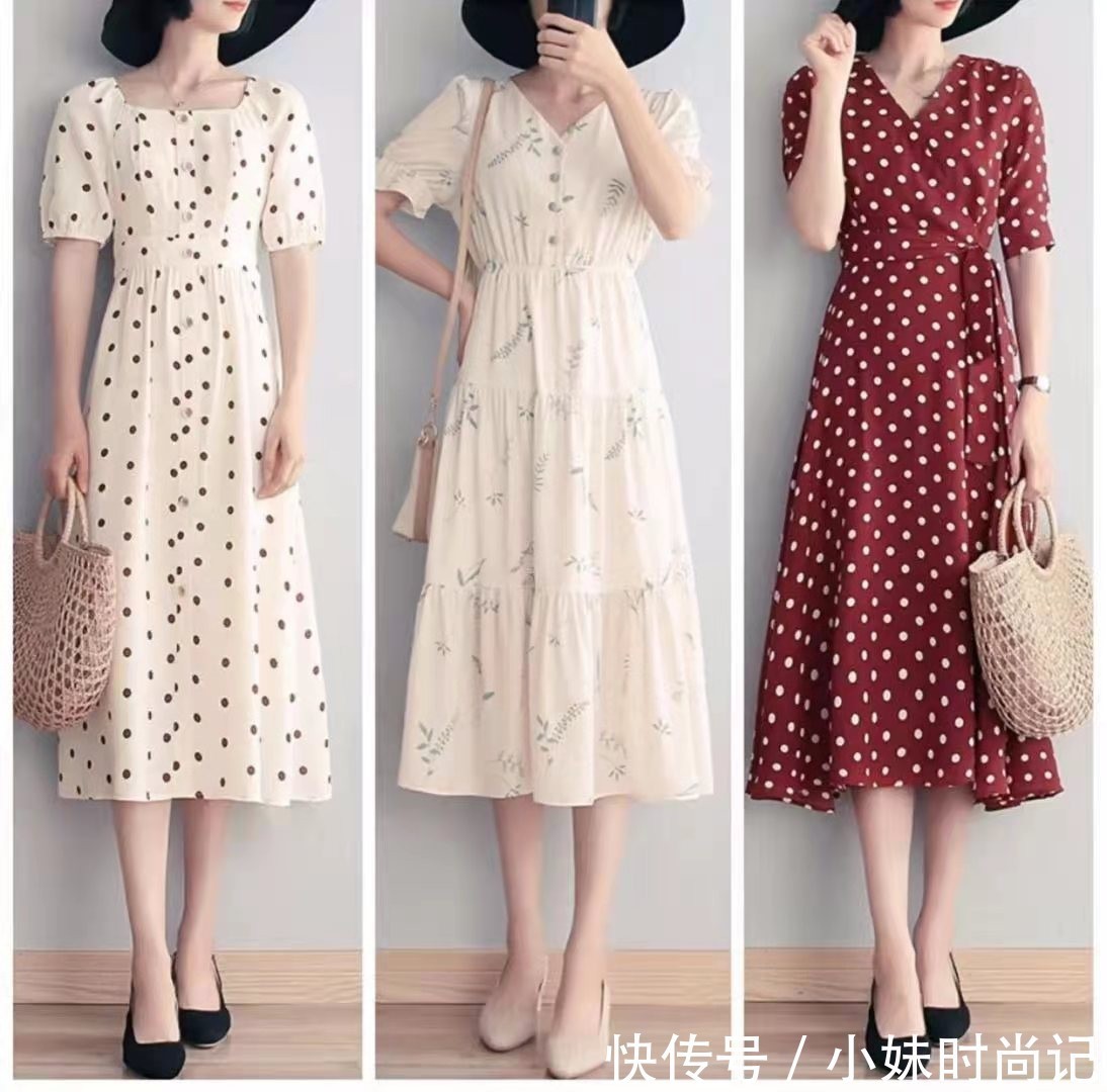 穿衣|“印花裙”优雅有品味,这几套照着穿很减龄