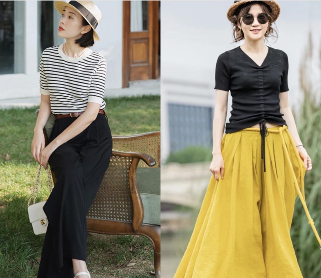 雪纺|岁月从不败美人,70后女人简约优雅的穿搭推荐,温柔高级有气质