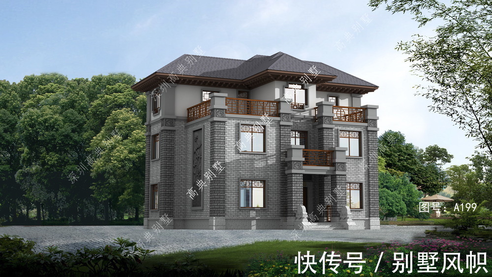 农村|中式农村别墅，带堂屋加土灶，耐看不过时。