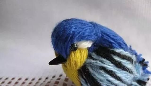 diy|织毛衣剩下一点毛线,留着做什么DIY小鸟玩偶吧,孩子可喜欢了
