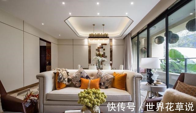 空间|轻奢风格设计，120㎡装修效果明艳四方，越看越有格调！