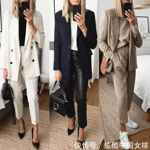 时髦|27套不重样的职场搭配!气质出众的时尚,让你俘获时髦范儿