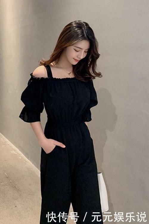 女孩子|街头美女的另类穿搭，把“狐尾”当吊带，展现“连体裤”的秘密