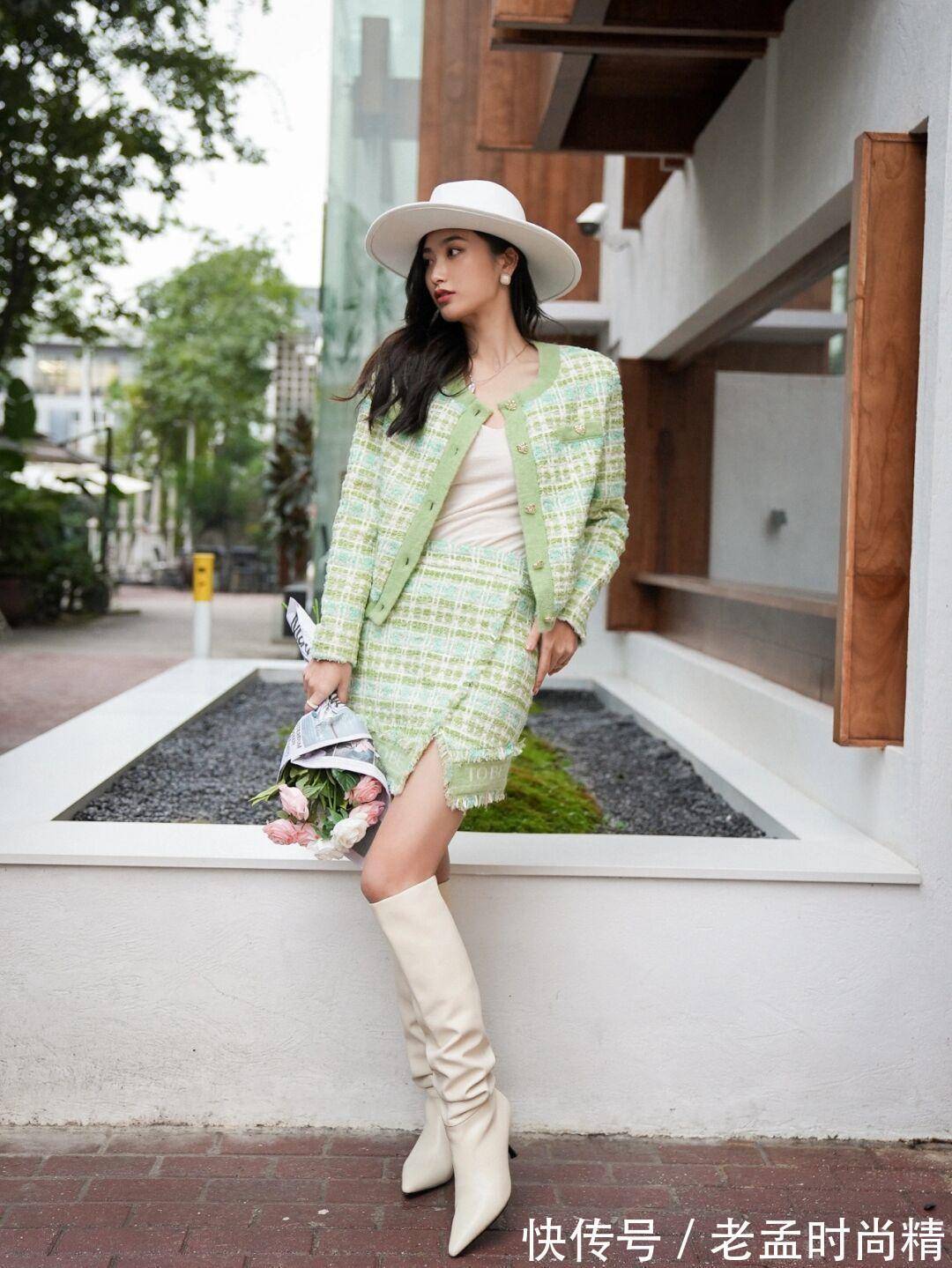 穿搭 这5色小香风套装你有哪套?穿出女人的自信,温婉大方,时尚迷人