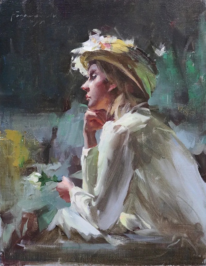 笔力独到，气势如虹，看看这二位的油画