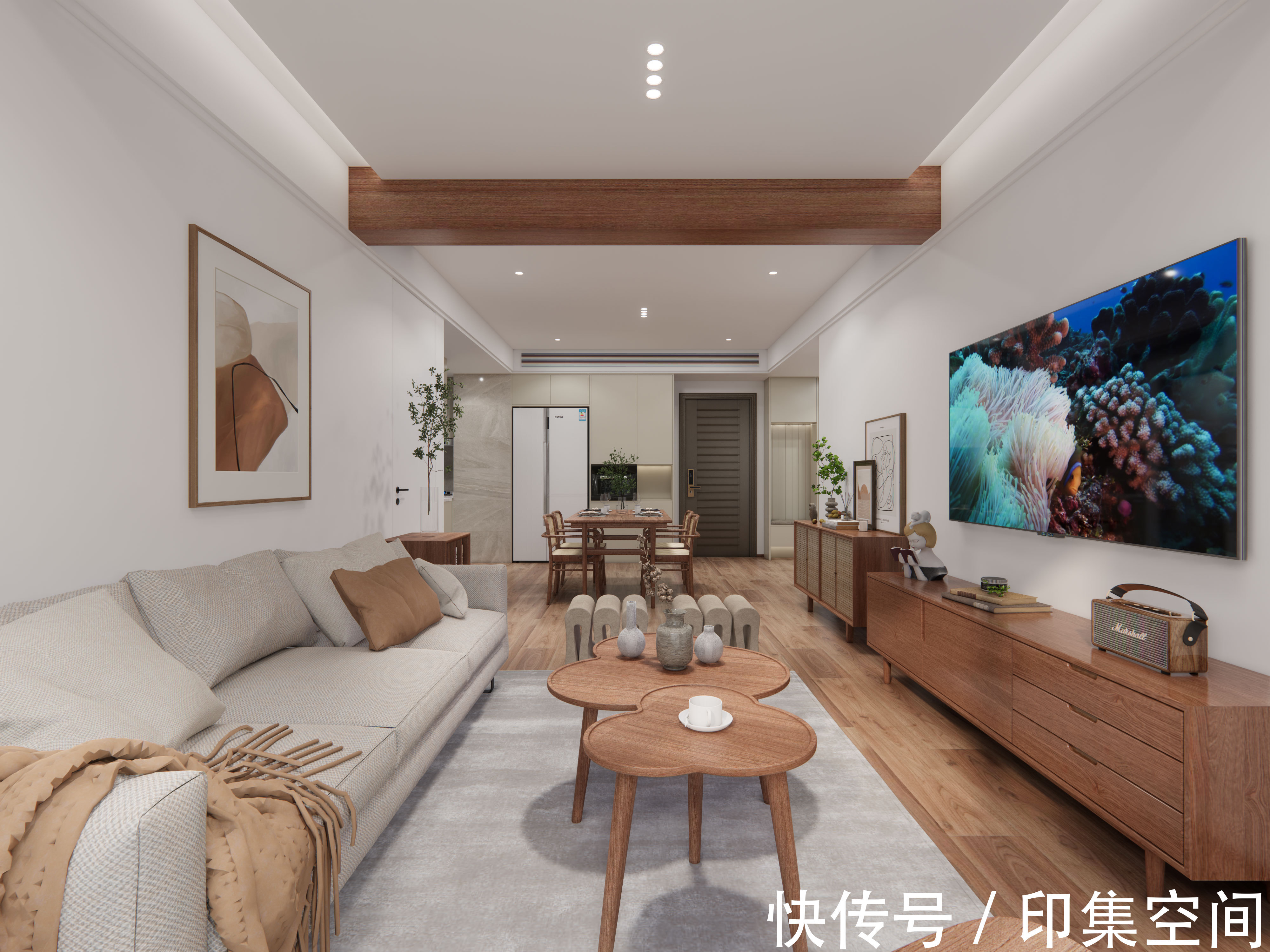 原木|保利观澜90㎡,文艺女青年的安闲