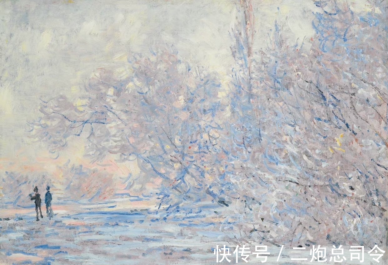 大师&莫奈的白雪皑皑，从不同视角看大师笔下的冬天，一般人真画不出来