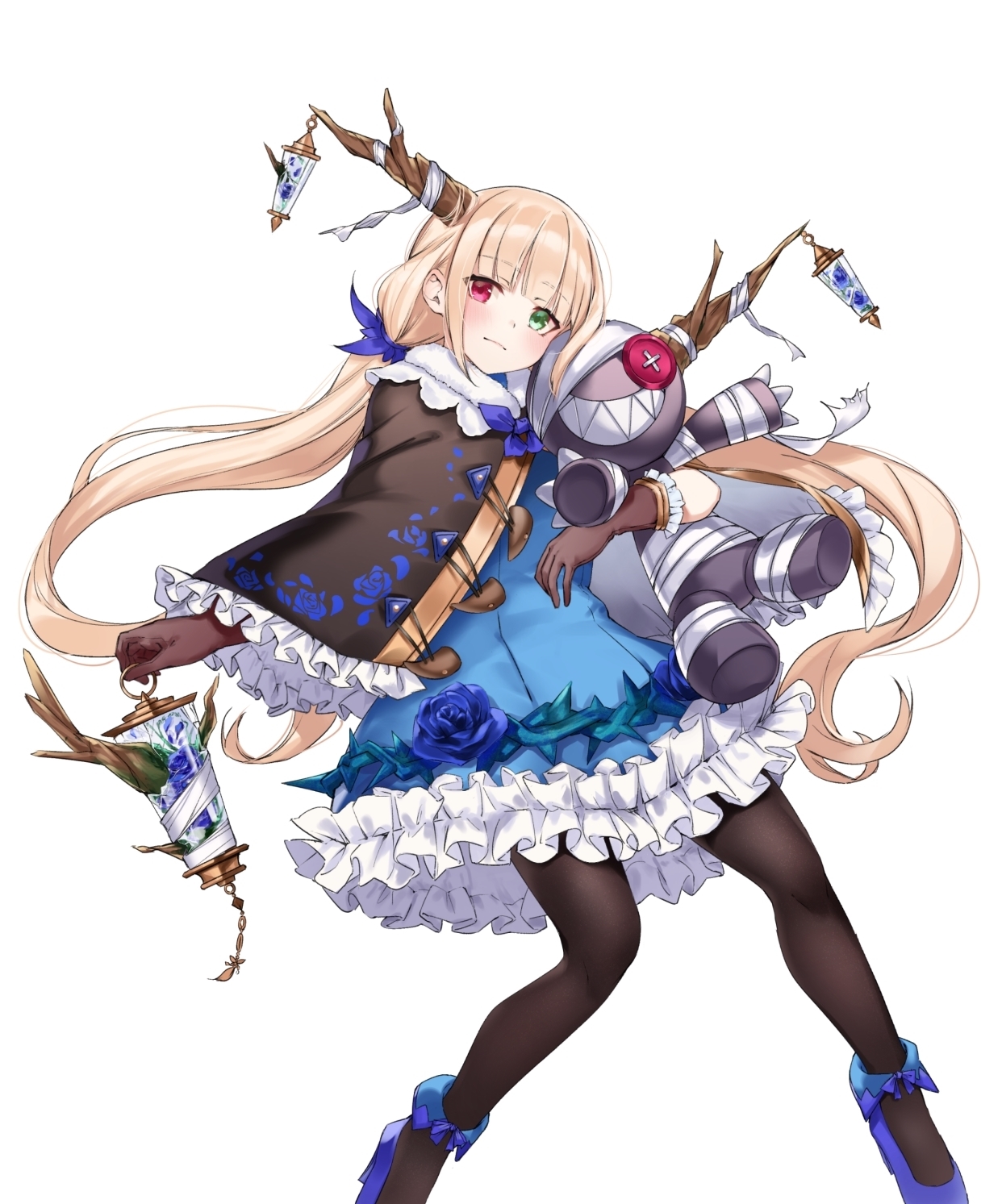 画师|蒼蔷薇的少女——画师はちろく作品欣赏